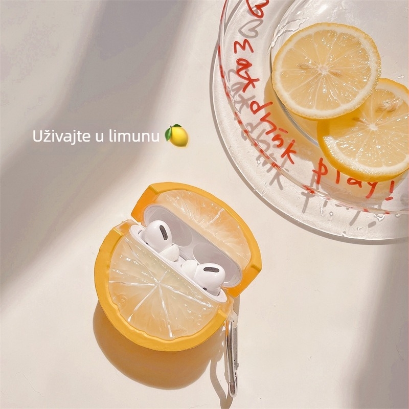 Ljetna žuto-citrusna zaštitna futrola za AirPods Pro 3. generacije i AirPods Pro 4. generacije Pro 2, kućište za Apple bežične slušalice, personalizirano