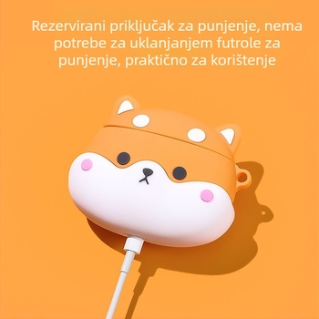 Ultron silikonska futrola s crtićem Shiba Inu za AirPods Pro 3 (generacije 1/2/4) – zaštitna futrola