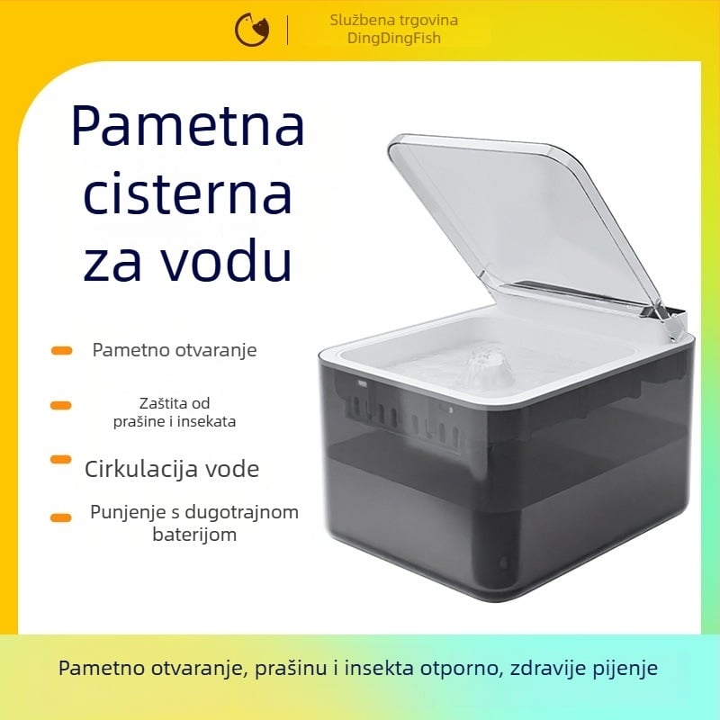 Dozator vode za kućne ljubimce (mačke i psi), inteligentno automatsko pročišćavanje vode i separacija onečišćenja, odvojivo, marka Stare at the fish, bez aplikacije