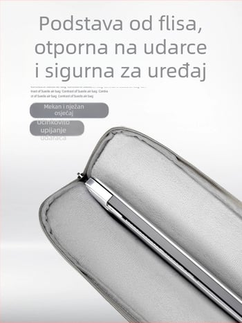 Torba za laptop od PU kože, vodootporna, otporna na habanje i potrese; branda Sunghee, unutarnja podstava.