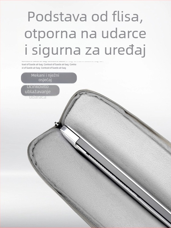 Torba za laptop od PU kože, vodootporna, otporna na habanje i potrese; branda Sunghee, unutarnja podstava.