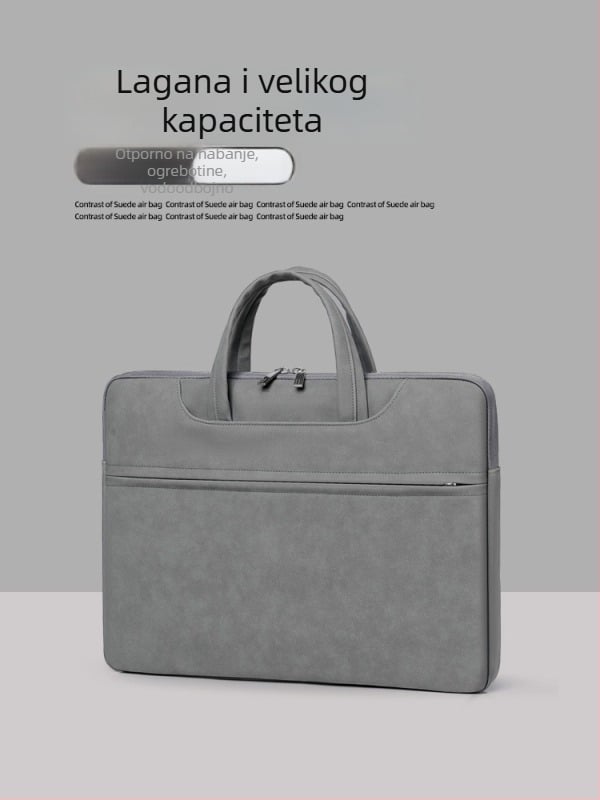 Torba za laptop od PU kože, vodootporna, otporna na habanje i potrese; branda Sunghee, unutarnja podstava.