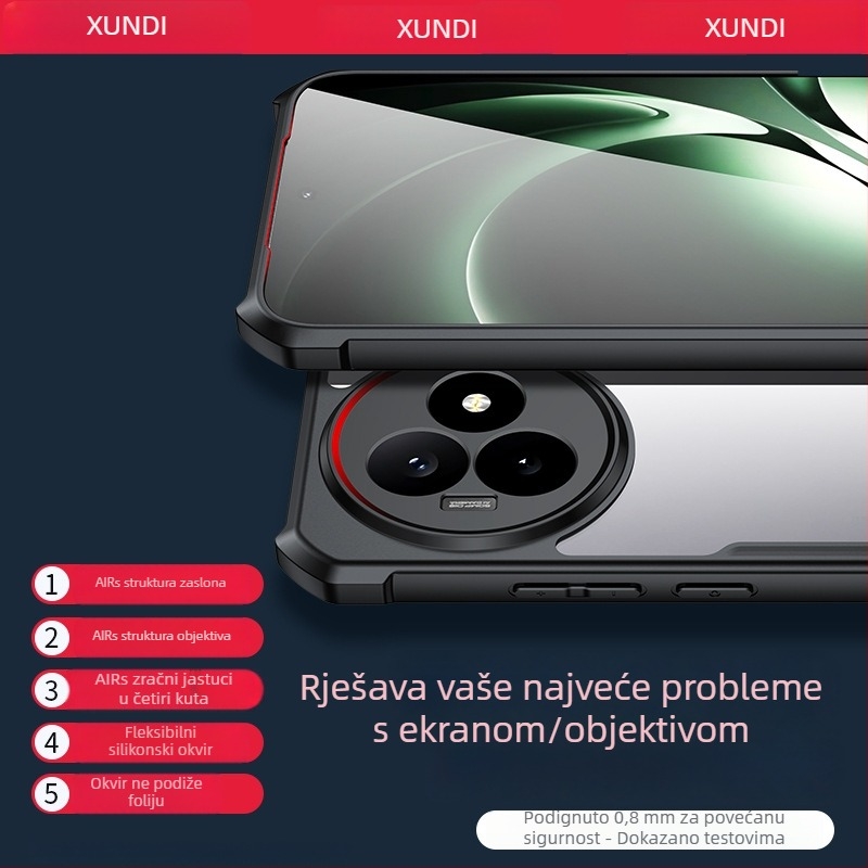 Xundd Redmi K80 Extreme Edition kućište za K80 Ultra – otporno na padove, protuklizno, disipacija topline, otporno na habanje