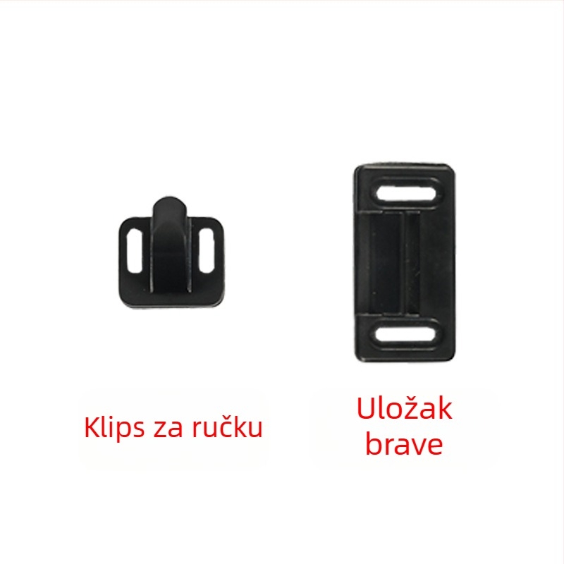 Kuka za vrata kamp-kućicu s blokadom za mrežni prozor, model ST3108, marka SIBOTE, univerzalno za sve RV, materijal: inženjerski najlon