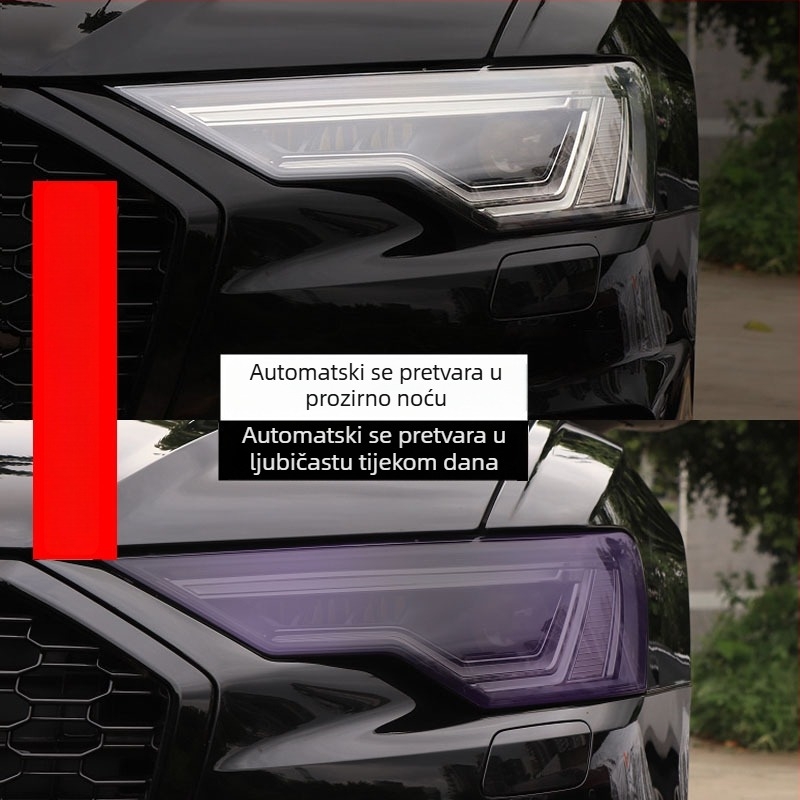 TPU folija za svjetla automobila s tamnim završetkom, ljepljiva ugradnja, tip 96, mogućnost prilagodbe, licencirana privatna oznaka