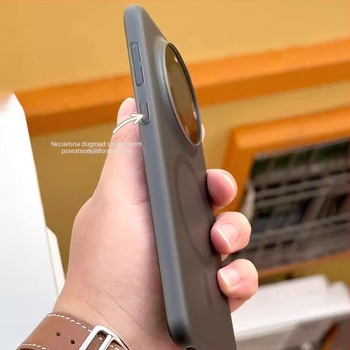 MagSafe futrola za Huawei Mate80 Pro – ledena magla, matna poluprozirna PC zaštitna futrola (Crna / Prozirna)