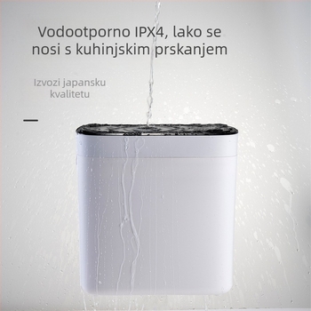 Kanta za otpad s induktivnim otvaranjem, plastična, kapacitet >12 L, dugi cilindrični oblik, kućanstvo