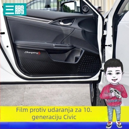 Unutarnja obrada automobila SANPENG, PET materijal, jaka adhezija, stil posebnog automobila