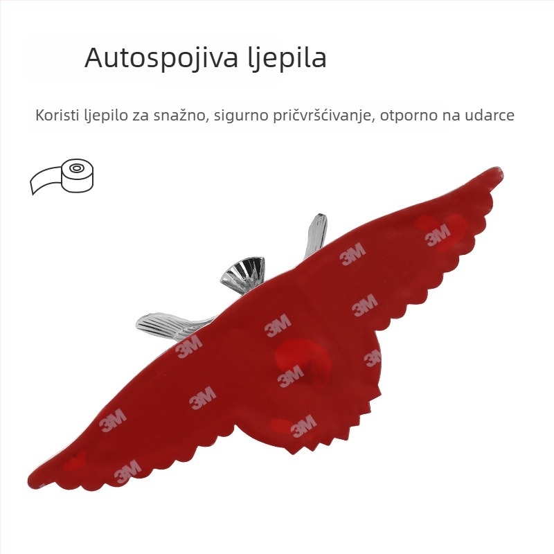 3D autoemblema s motivom letačkog orla totema – naljepnica za karoseriju, ljepilo za pričvršćivanje, bez prilagodbe
