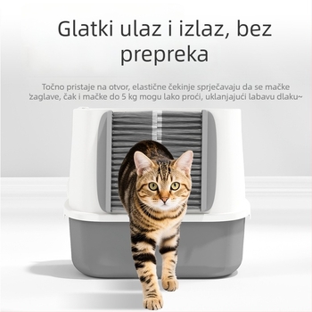Leyoupai Zatvorena Kvadratna Kutija za Mačke — PP Materijal, Za Mačke
