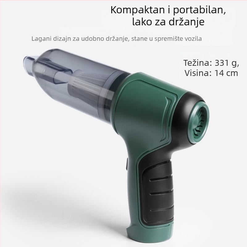 Bežični ručni usisavač za automobil – prijenosni, 6000 Pa, 120 W, punjivi