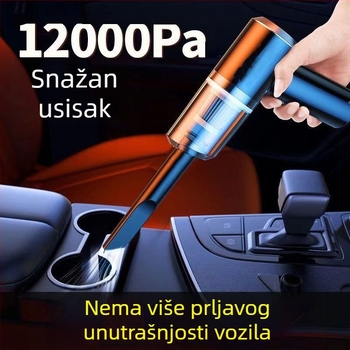 Ručni bežični usisavač za automobil, s ugrađenom baterijom 1001–1600 mAh, 30W, usis 10,1–15 kPa, buka < 36 dB