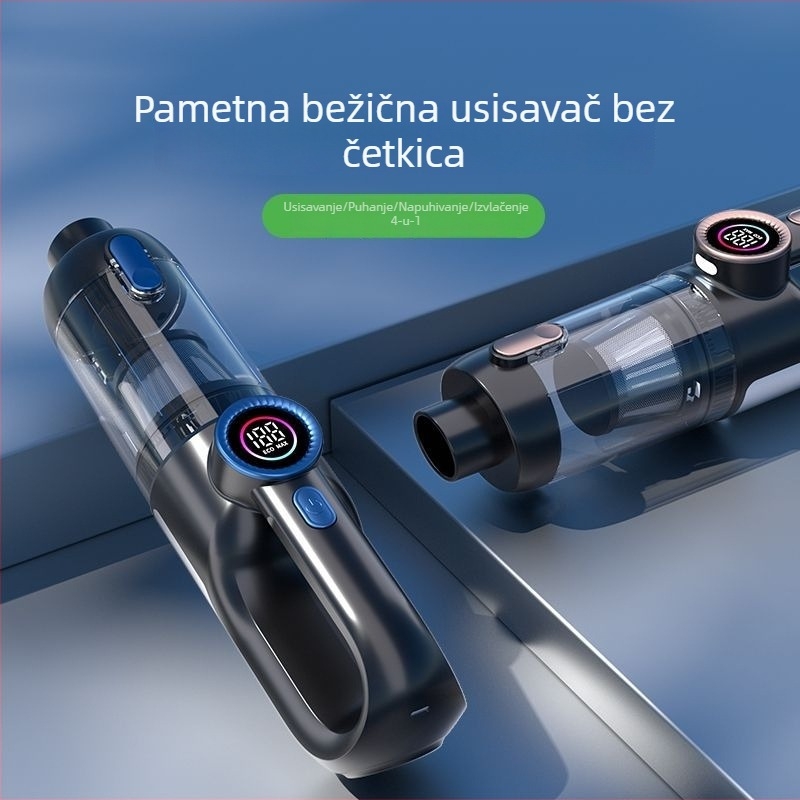 Prijenosni bežični usisavač za automobil, 36V, 120W, snaga usisa 5500 Pa, osvjetljenje, punjiv