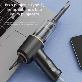 Bežični ručni usisavač za mokro i suho s nastavkom za kućne ljubimce i ravnim nastavkom, 50 W, usis do 5000 Pa, ugrađena baterija 1001–1600 mAh, do 1 sat rada