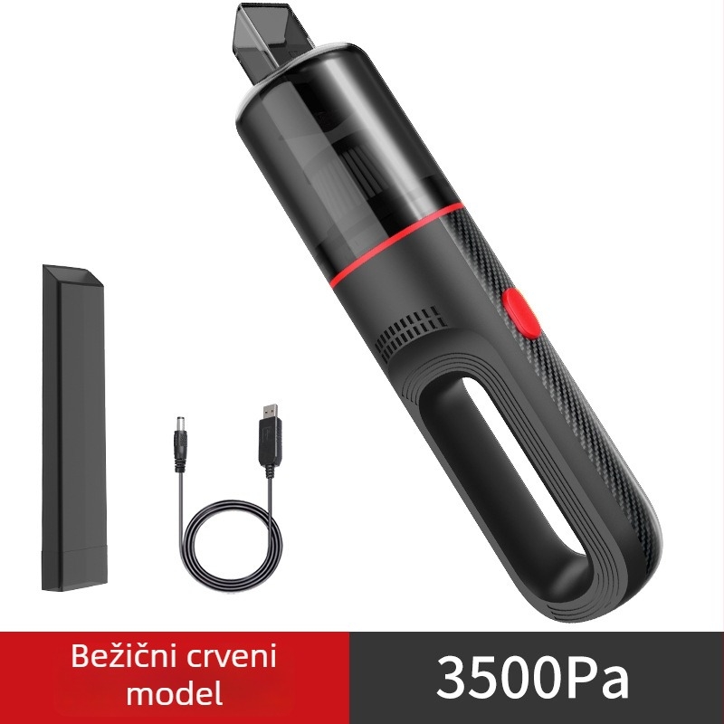 CARSUN Auto Mini Usisavač — bežično punjenje, prenosan i ručni, 5500Pa usisavanja, 65W, 6V, punjiv, čišćenje unutarnjih prostora i stolnih površina