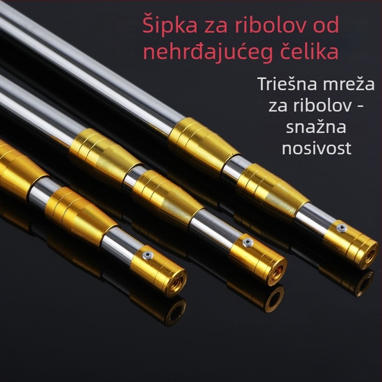 Dabei Fishing Gear Nehrđajući čelik teleskopski štap za mrežu