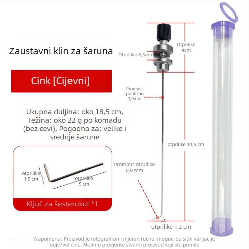 Igla za blokiranje od legure za ribolov – čvrsti alat za odvajanje. Marka: Fishing reiki; Materijal: legura