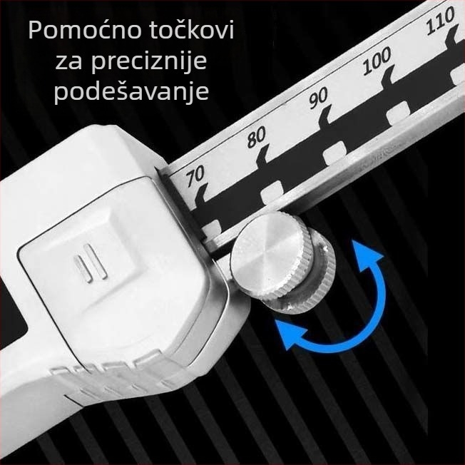 Digitalni šubler, nehrđajući čelik, industrijske kvalitete, visoka preciznost, veliki zaslon