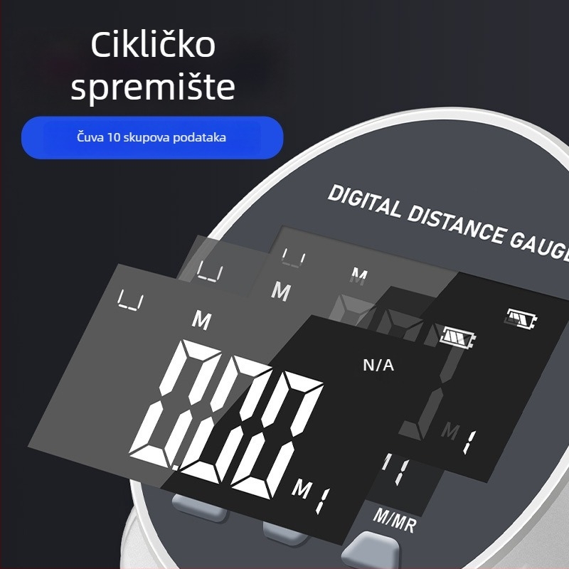 Miniaturni mjerač s rollerom, elektroničkim mjerenjem zakrivljene površine i bezkontaktnim mjerenjem udaljenosti