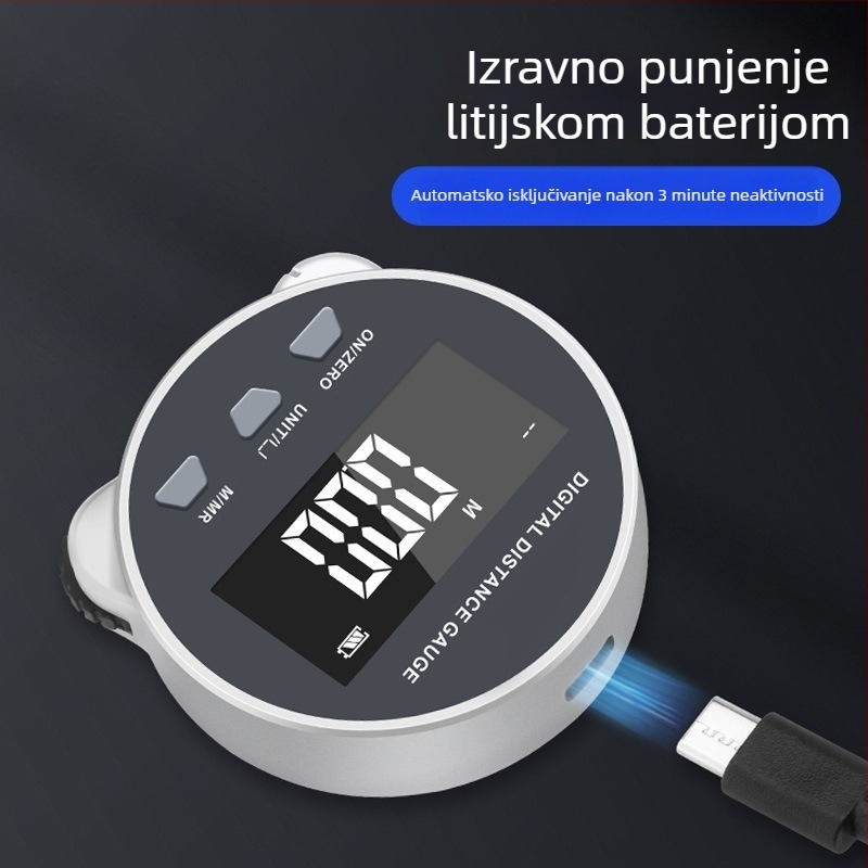 Miniaturni mjerač s rollerom, elektroničkim mjerenjem zakrivljene površine i bezkontaktnim mjerenjem udaljenosti