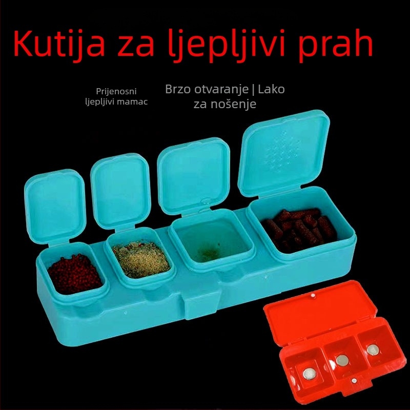 Magnetski držač kutije mamaca – univerzalna kutija za uranjanje mamaca za pecanje, plastika, proizvedeno u Kini