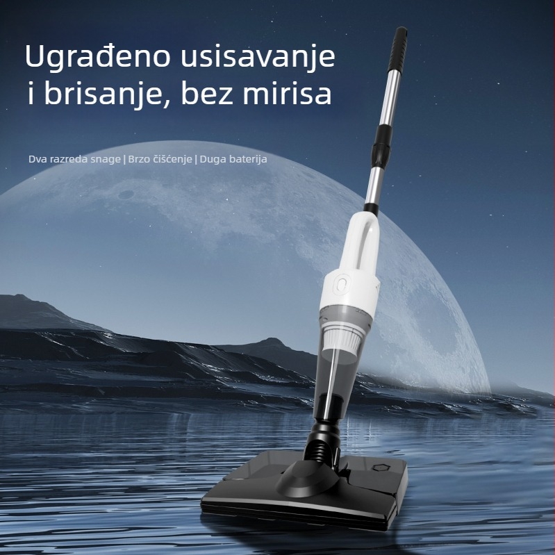 Bežični ručni usisavač za auto, 120W, 2-u-1 četka za pod, buka ispod 36 dB, trajanje 1–3 h