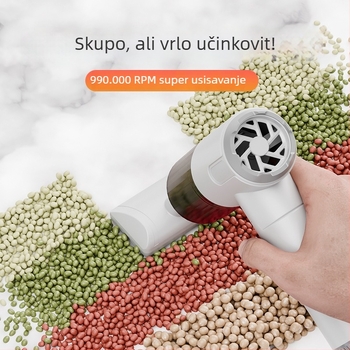 Prijenosni kućanski usisavač s bežičnim usisavanjem i puhanjem, dvostruka funkcija, baterijsko napajanje, 6000 Pa, 80 W, ≤36 V