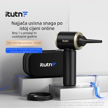 Ručni usisavač za automobil — prijenosni, bežični, 16000 Pa usisna snaga, 100 W, 7,4 V, s filtriranim elementom koji se može oprati