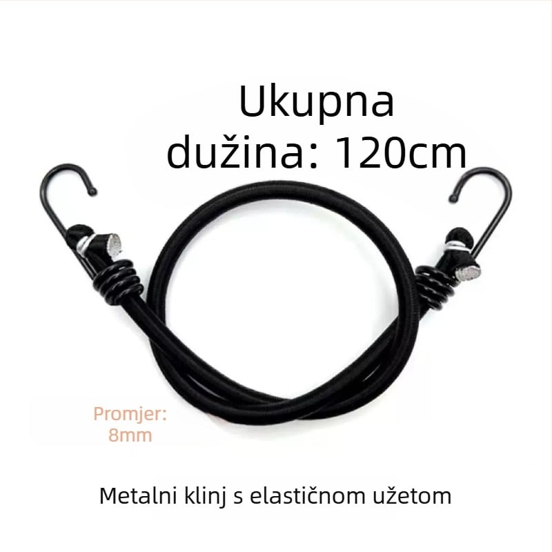 Poveziva traka s jezgrom od lateksa i polipropilena, nosivost 40 kg, podesiva duljina, marka Risheng, za učvršćivanje tereta