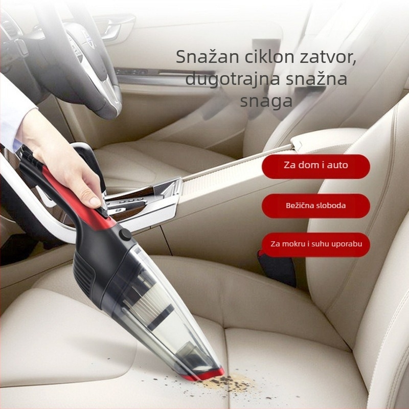 Ručni usisavač za automobil, mokro i suho, bežični, 12V, 120W, 6000Pa