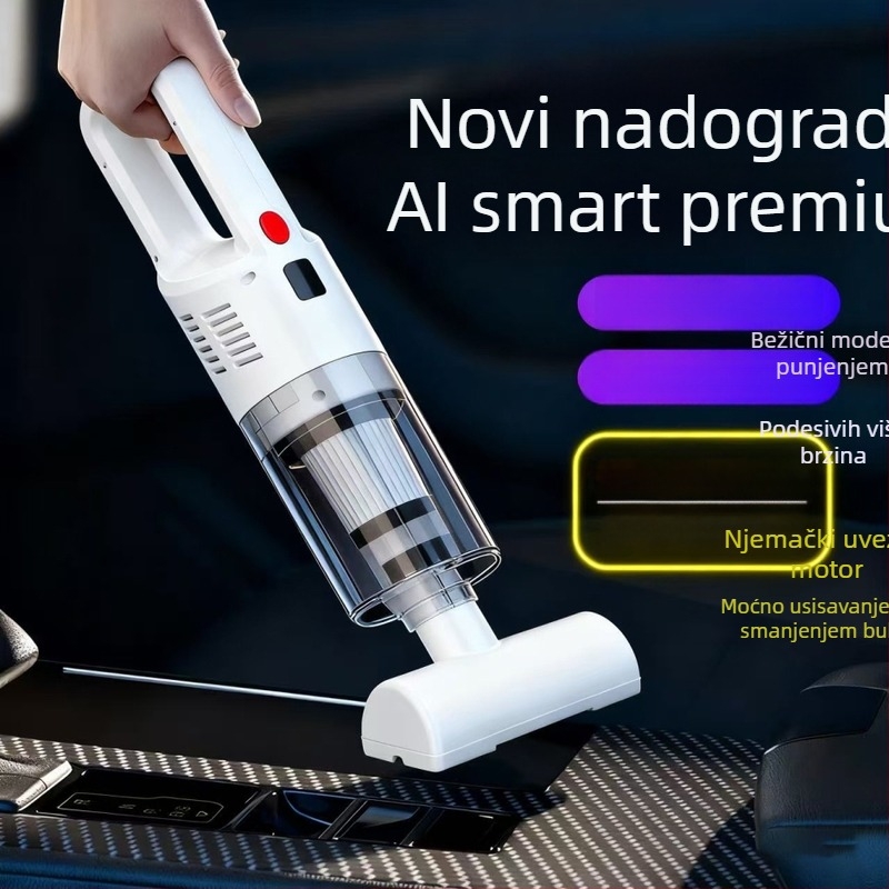 Ručni usisavač za auto, bežični, napajanje na baterije, ≤36V, 20-80W, 6000 Pa