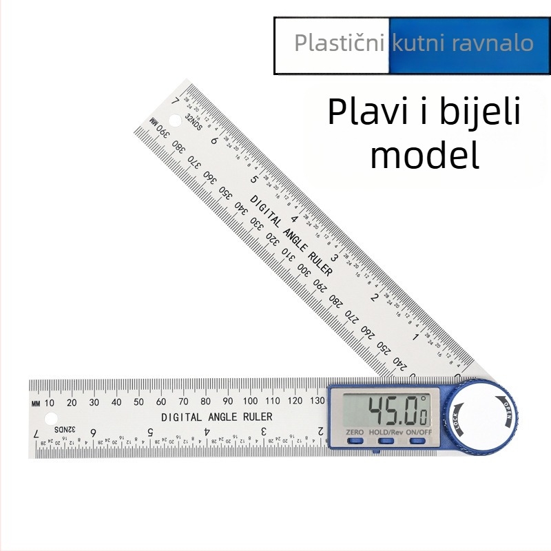 Elektronički digitalni kutomjer s digitalnim zaslonom, visoka preciznost, univerzalni i višefunkcionalni alat za stolarske radove