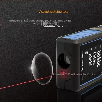 Laserski mjerač udaljenosti, ručni infracrveni mjerni alat, visoko precizna elektronička mjerač za mjerenje unutarnjih prostora