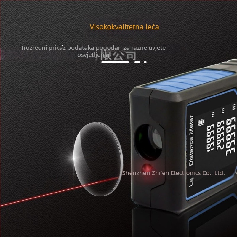 Laserski mjerač udaljenosti, ručni infracrveni mjerni alat, visoko precizna elektronička mjerač za mjerenje unutarnjih prostora