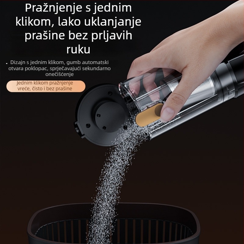 Ručni bežični usisavač za automobil — 16000 Pa, 65 W, 5 V, punjiv