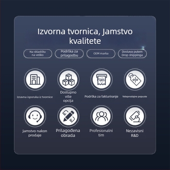 Automobilska pumpa za zrak s dvostrukim cilindrom, metalna, 12V, 130W, 40 L/min, s mjerenjem tlaka i LED svjetlom