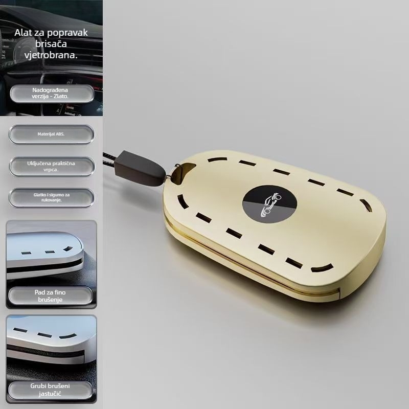 Alat za popravak brisača automobila Restorer, kut struganja 30-45°, ABS materijal, opća kompatibilnost