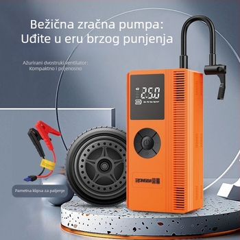 Automobilska pumpa za zrak s digitalnim manometrom i USB punjenjem, 12V, 100W, 60 L/min