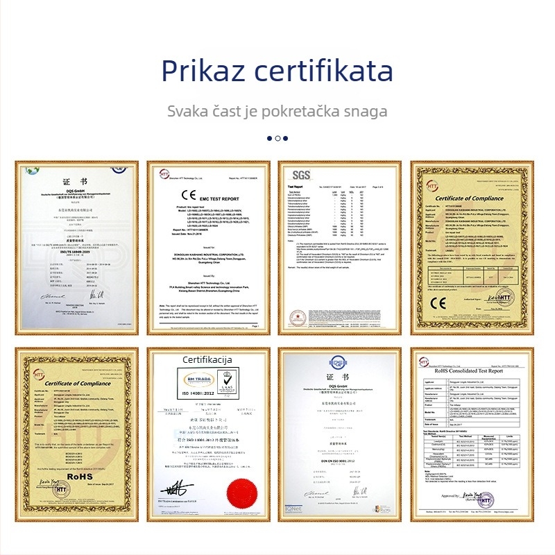 Automobilska pumpa za zrak, jednocilindrična, 120W, DC-12V, 35L/min, digitalni zaslon s pokazivačem, kabel duljine 3 m