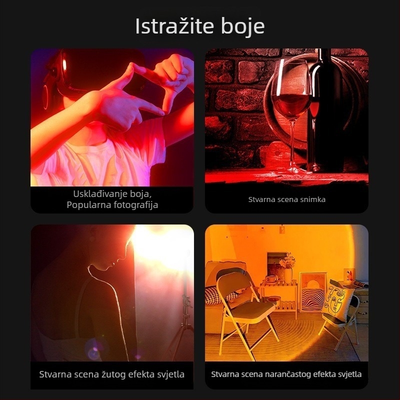 Start LED flashlight sa četiri izvora svjetla, zoom za vanjsku fotografiju, pomoćno osvjetljenje (10W, 350+ lm, domet 200–500 m, vodootporan)