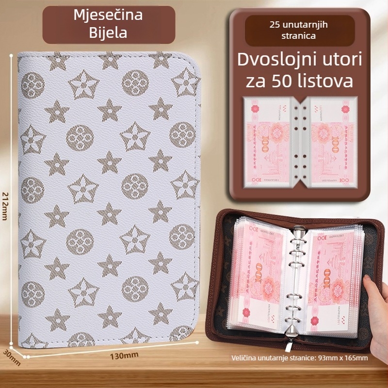 Bilježnica Sunny Yile Cultural Supplies, kreativni dizajn s razdvojenim listovima, umjetna koža, PP papir, 50–100 stranica