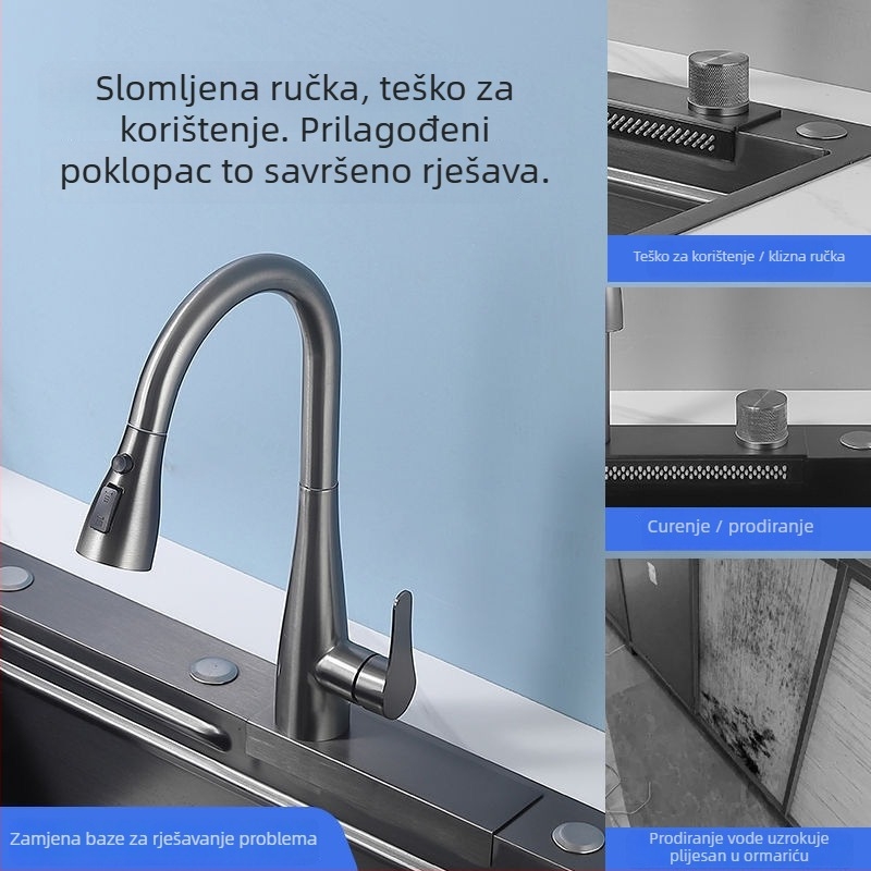 Patron za zamjenu kuhinjske slavine: keramički jezgreni ventil; nehrđajući čelik; nominalni tlak 7 kg; maksimalna temperatura 80°C; model 8855945 (Keramički jezgreni ventil; Nehrđajući čelik; 7 kg nominalni tlak; 80°C max; Model 8855945)
