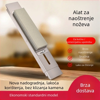 Držač za ostrenje noževa, za montažu u umivaoniku, nehrđajući čelik, prilagodljiv, kućna upotreba