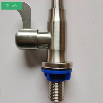 Seamans kuhinjski slavina od nehrđajućeg čelika 304, jednofunkcionalni hladni slavine, 360° rotacija, model XMS-3202, ulaz/izlaz 20 mm, promjer sjedala 40 mm