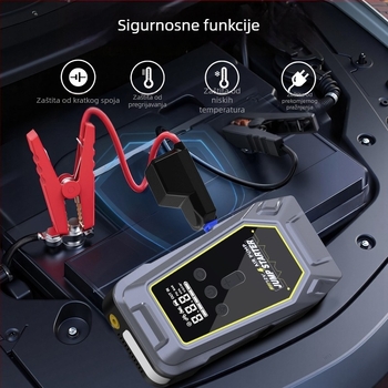 Automobilski hitni pokretač 12V — Sve-u-jednom s kompresorom za zrak, 12V ulaz/izlaz, CE/FCC/MSDS UN38.3 certifikati