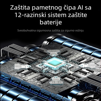 12V automatska pumpa za zrak za vozilo s hitnim START-om i ugrađenom Power Bank baterijom, sve-u-jednom s digitalnim zaslonom — snaga ispod 80W, jednocilindrična, rasvjeta, manometar tlaka u gumama