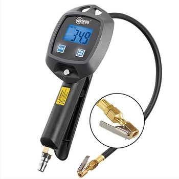 Digitalni mjerač tlaka u gumama automobila s digitalnim zaslonom, raspon 0-200 psi, više jedinica, preciznost 0,01