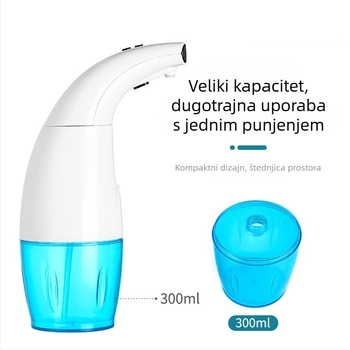 Automatski dispenser pjene za sapun s indukcijskim senzorom, USB punjenje, ABS, 408 g, DELUXLI