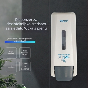 Dozator sapuna za WC - ručno pritiskanje, ABS, Vida, 370 g, moderan stil