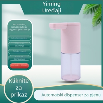Automatski dozator pjene sapuna s infracrvenim senzorom, bez dodira, ABS plast, 290 g, injekcijsko prešanje, moderan dizajn